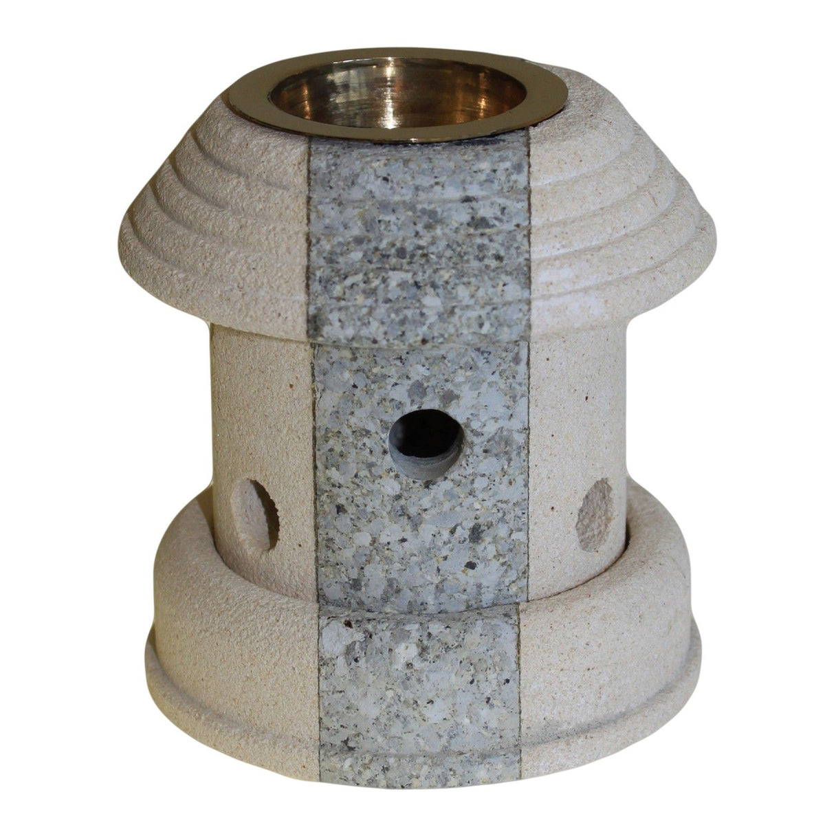 Duftlampe aus Sandstein – Combo, Laternenform