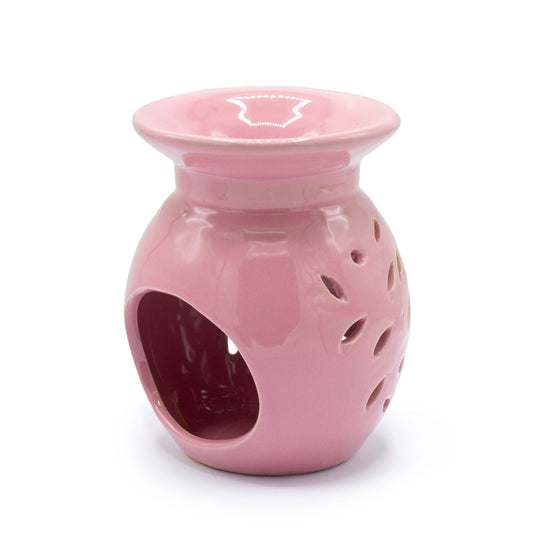 Duftlampe mit Blumenmuster – Rosa