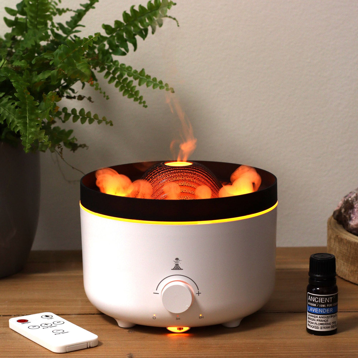 Großer Aromadiffusor mit Vulkaneffekt (Netzstecker) – zwei Farben
