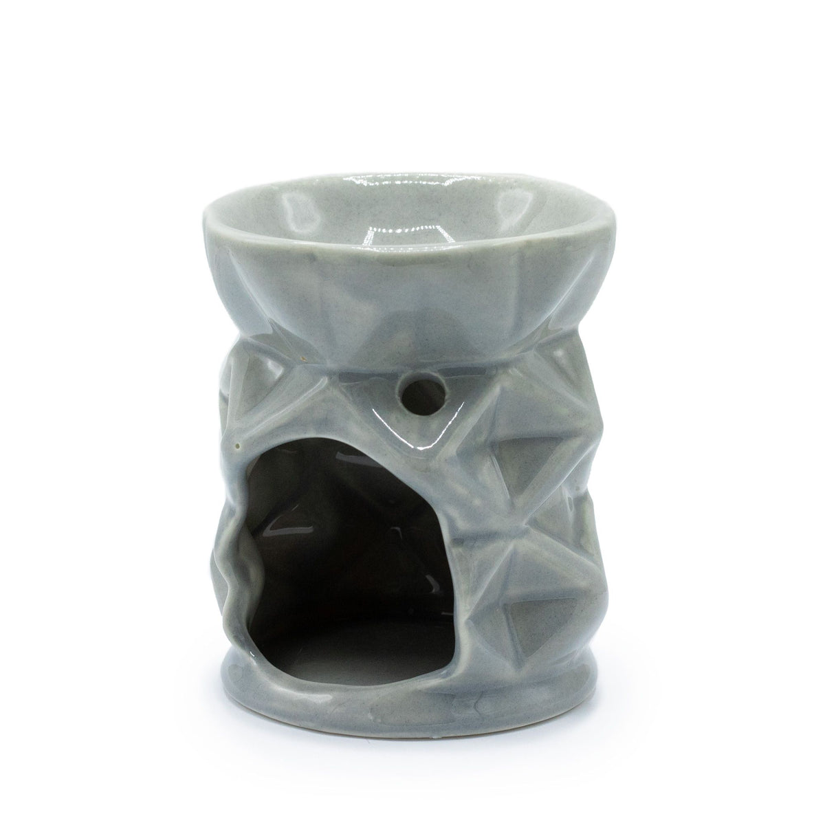 Geometrische Duftlampe – Grau