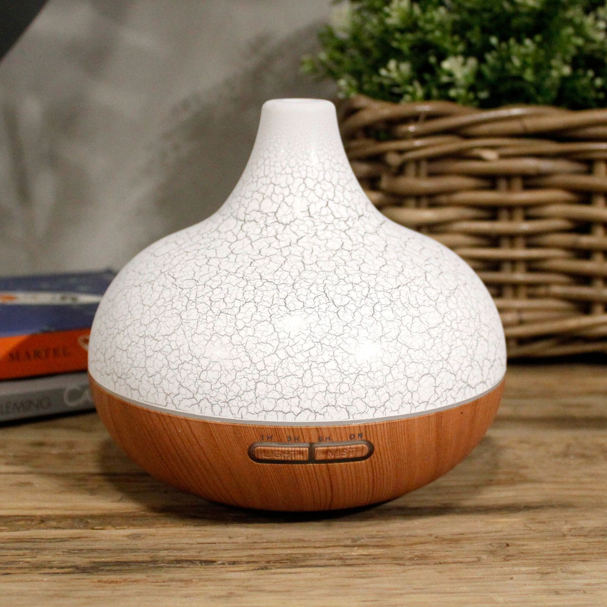 Aroma-Diffusor Santorini – Krakelee-Optik – USB – Farbwechsel