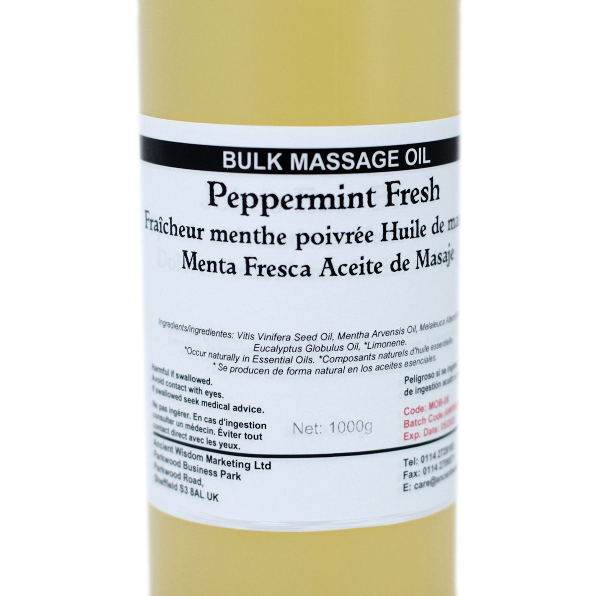 Massageöl Peppermint Fresh – 1 kg