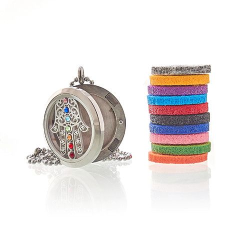 Aromatherapie-Halskette – Hamsa Chakra – 30 mm