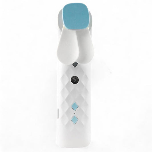 Weißer Gesichtsventilator mit Nano-Sprühnebel – USB-aufladbar