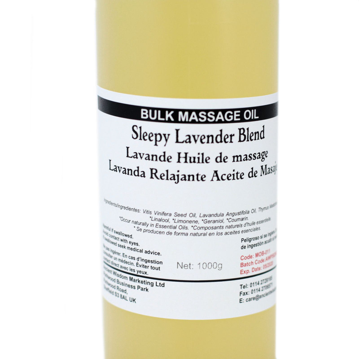 Massageöl Sleepy Lavender – 1 kg