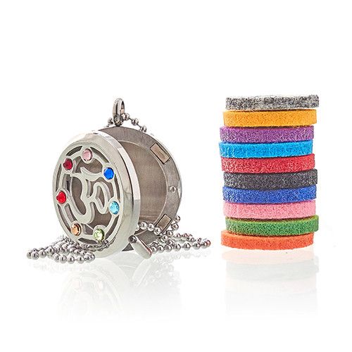 Aromatherapie-Halskette – OM Chakra – 30 mm
