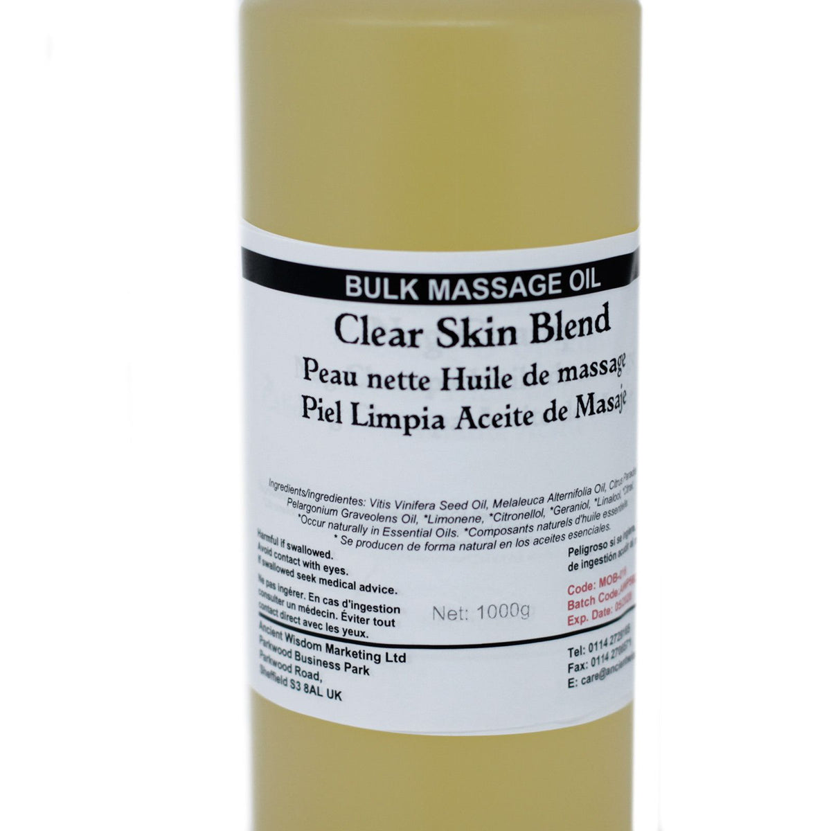 Massageöl Clear Skin – 1 kg