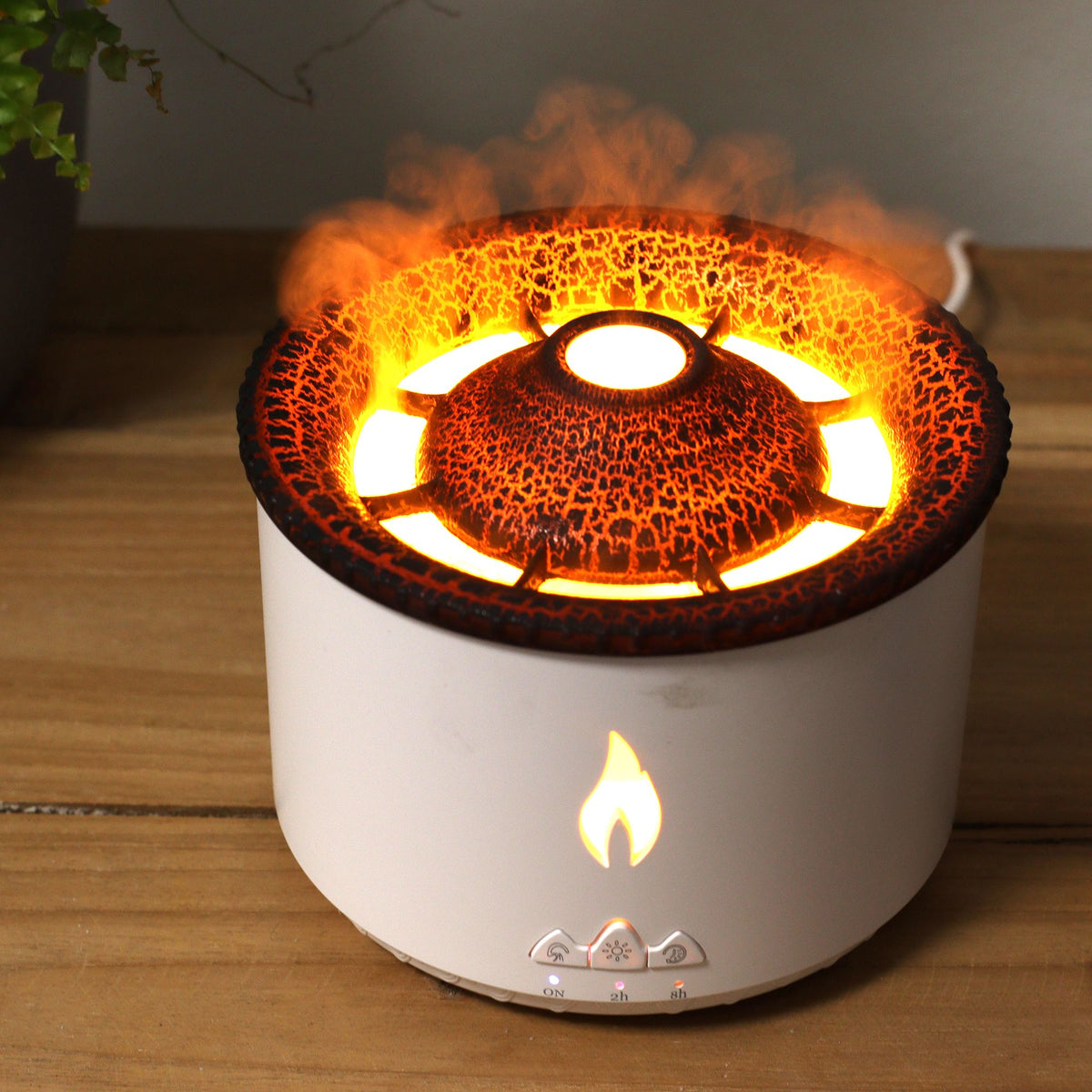 Mittlerer Aroma-Diffusor mit Vulkaneffekt (Netzanschluss) – Zwei Lichtfarben