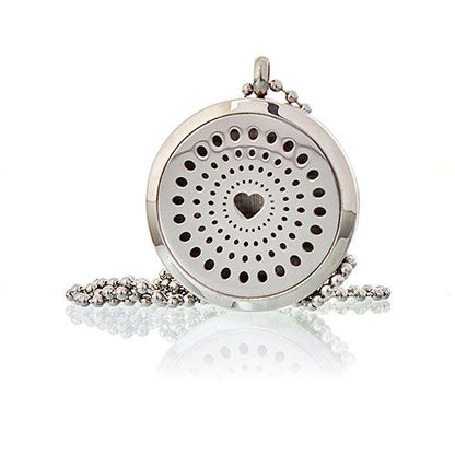 Aromatherapie-Halskette – Diamonds Heart – 30 mm