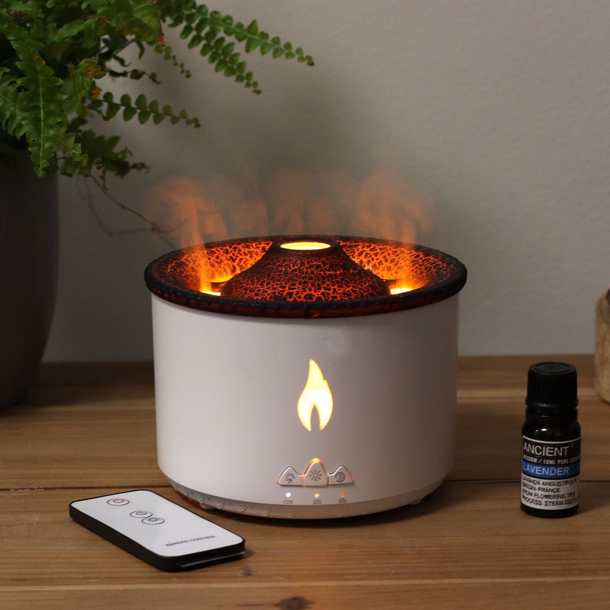 Mittlerer Aroma-Diffusor mit Vulkaneffekt (Netzanschluss) – Zwei Lichtfarben
