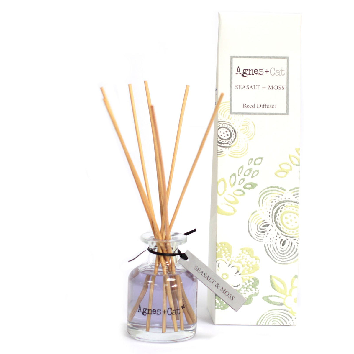 Box mit Raumduft-Diffusor – Seasalt and Moss – 140 ml
