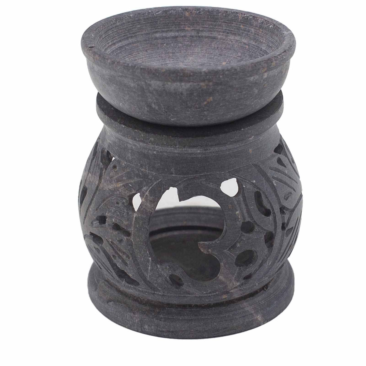 Kleine Speckstein-Duftlampe 8 cm – Om