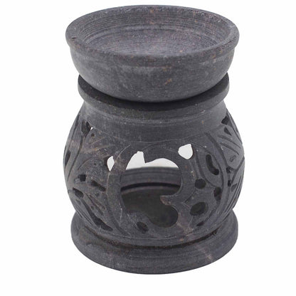 Kleine Speckstein-Duftlampe 8 cm – Om