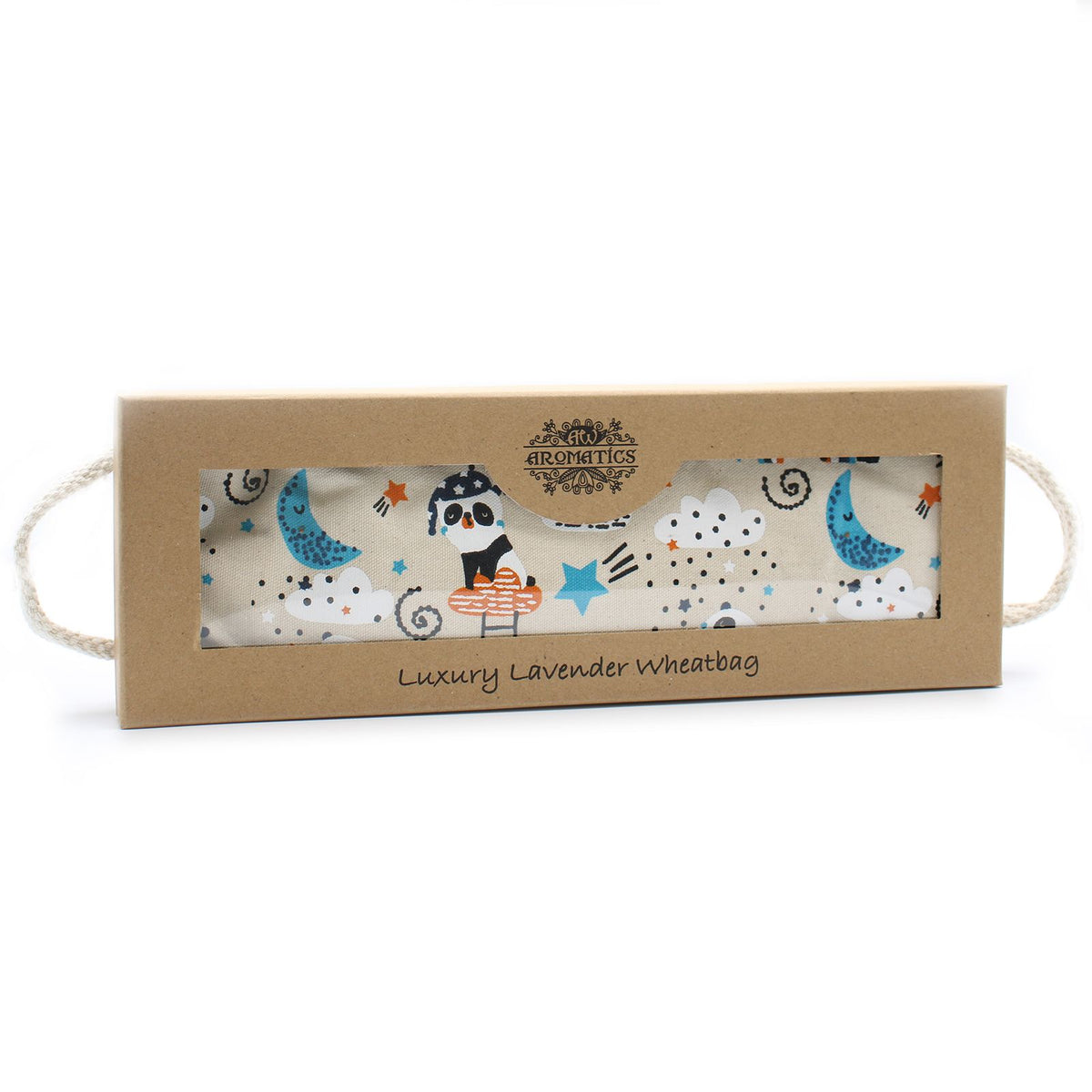 Luxus-Lavendel-Weizenkissen in einer Geschenkbox – Sleepy Panda