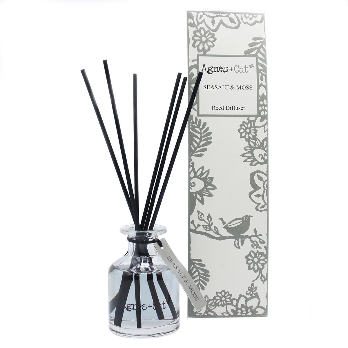 Box mit Raumduft-Diffusor – Seasalt and Moss – 140 ml