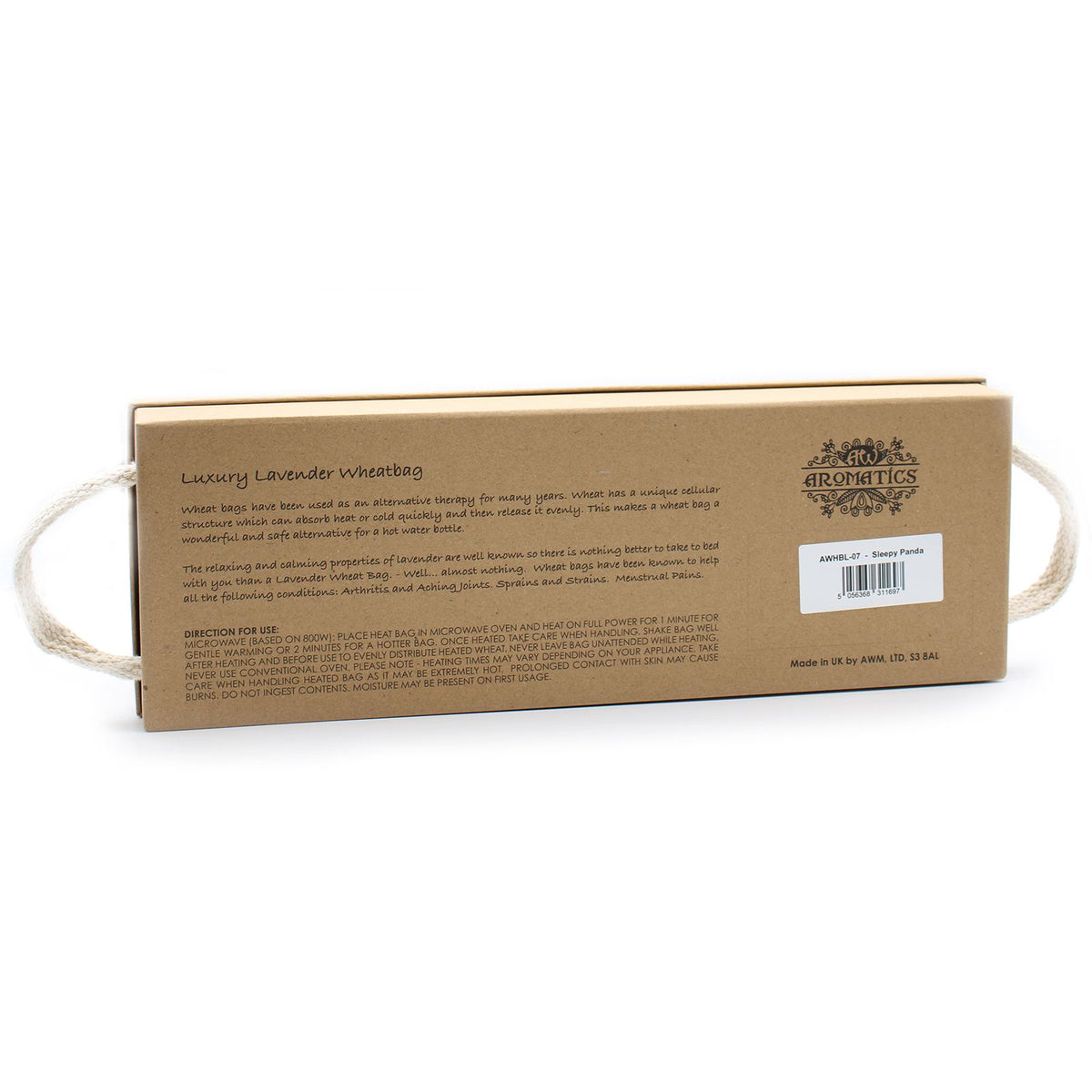 Luxus-Lavendel-Weizenkissen in einer Geschenkbox – Sleepy Panda