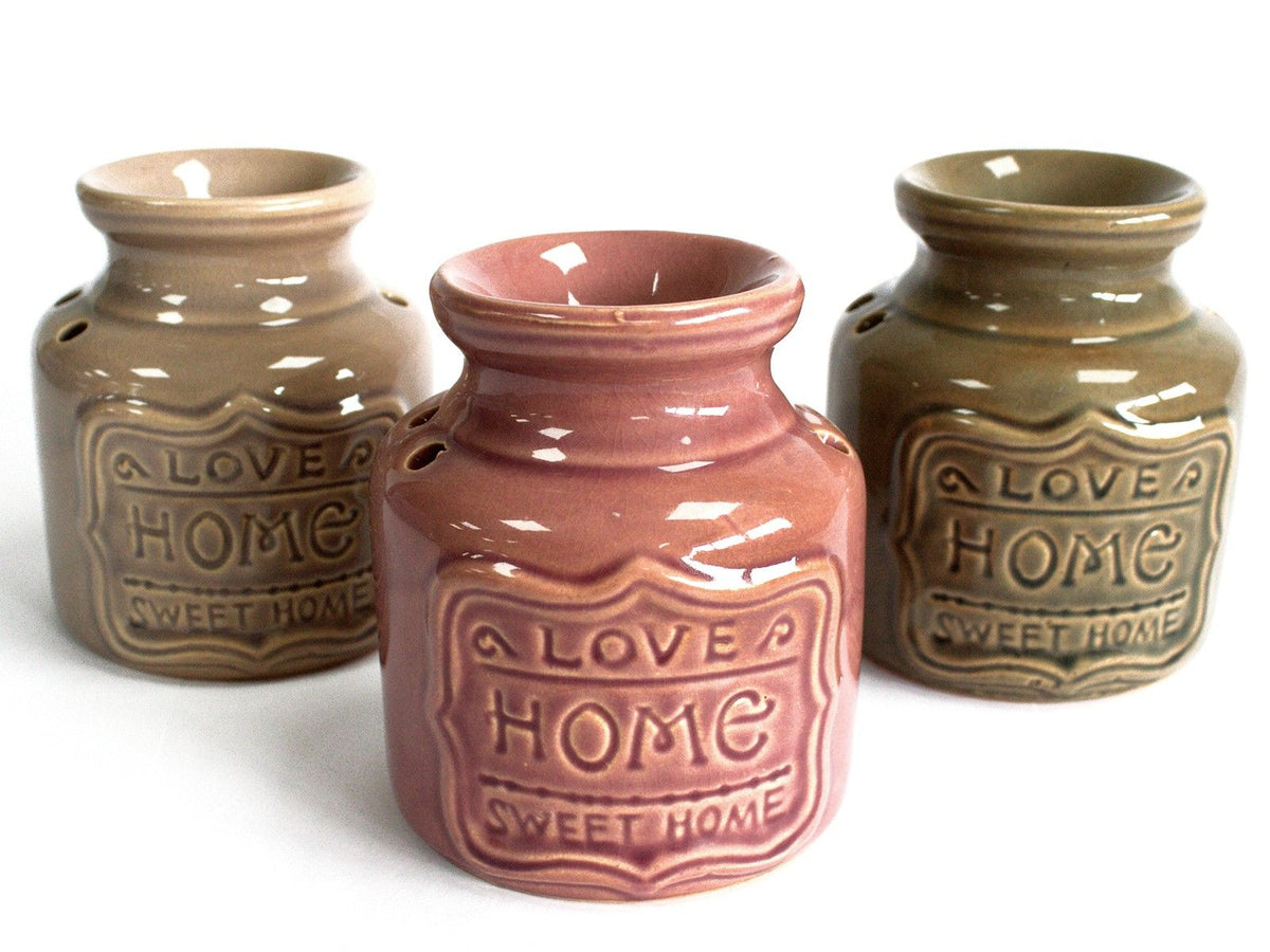 Große Home-Duftlampe – Grau – Love Home Sweet Home