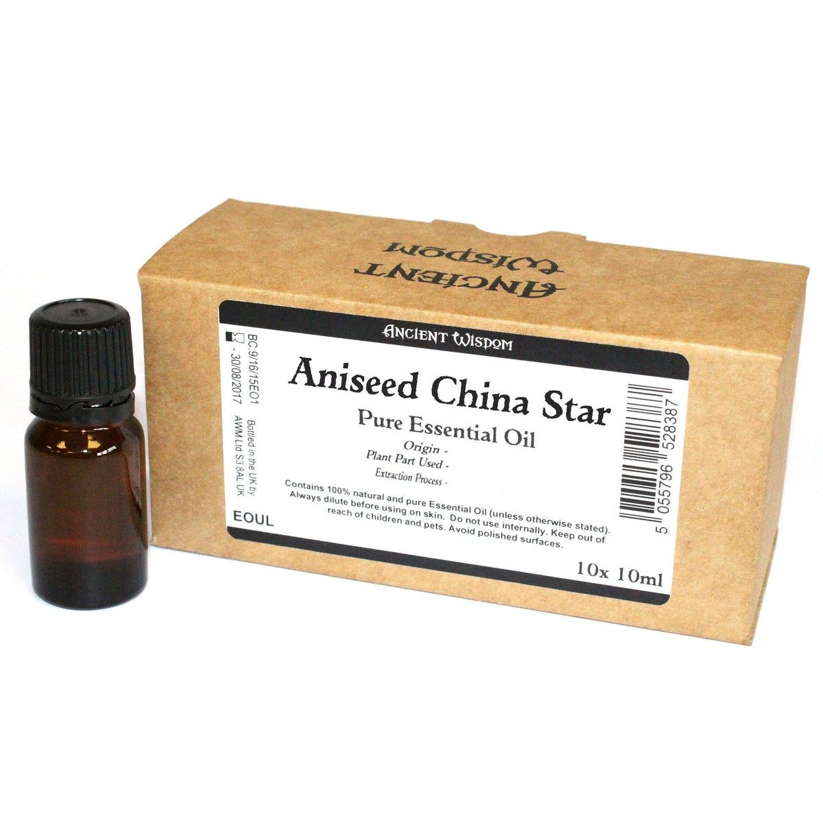 Ätherisches Öl aus chinesischem Sternanis ohne Etikett – 10 × 10 ml