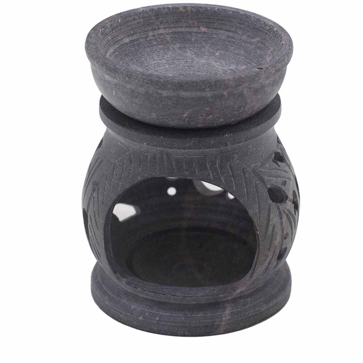 Kleine Speckstein-Duftlampe 8 cm – Om