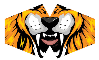 Wiederverwendbare modische Gesichtsbedeckung – Tiger (Erwachsene)