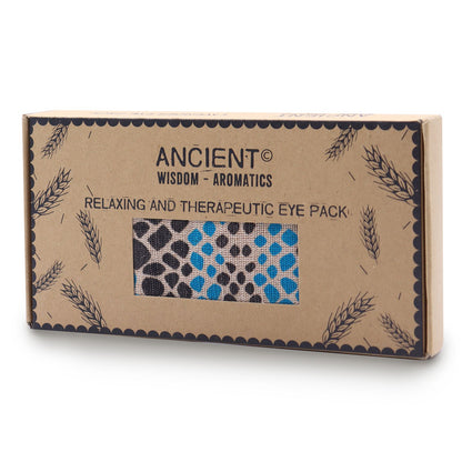 Lavendel-Augenkissen aus natürlicher Baumwolle und Juco in einer Geschenkbox – Blue Viper