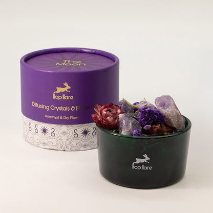 Hop Hare Set mit Kristallen zur Raumbeduftung und getrockneten Blüten – The Moon