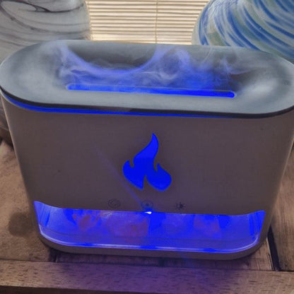 Blaze Aromadiffusor – Himalaya-Salzkammer – USB-C – Flammeneffekt (Salz enthalten)