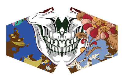 Wiederverwendbare modische Gesichtsbedeckung – Colourful Calavera (Erwachsene)