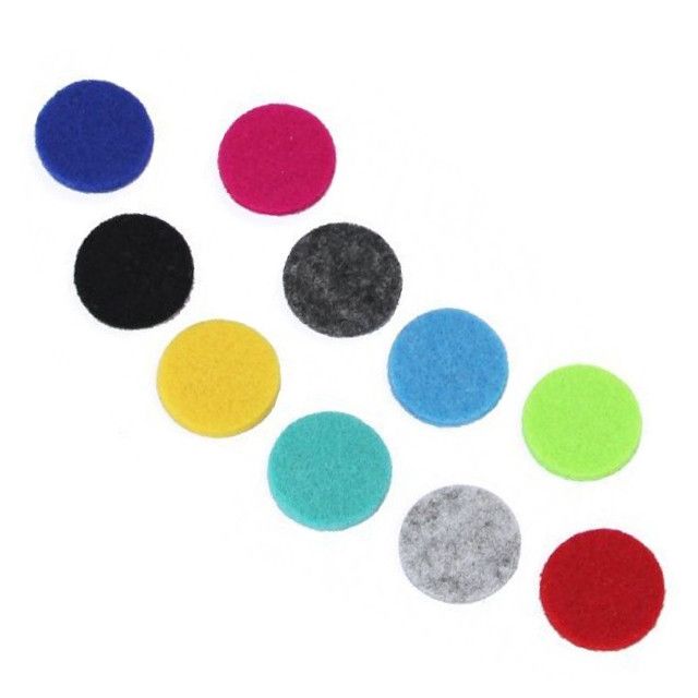 10 wiederverwendbare Ersatzpads (15 mm) für 25-mm-Aromatherapie-Medaillons