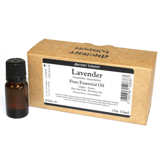 Ätherisches Lavendelöl ohne Etikett – 10 × 10 ml