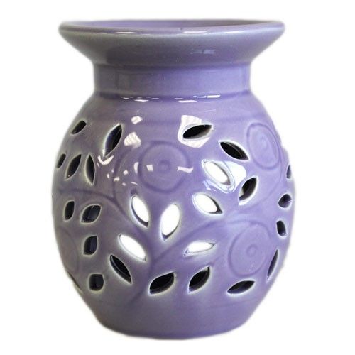 Duftlampe mit Blumenmuster – Lavendel