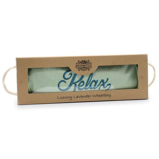 Luxus-Weizenkissen mit Lavendel in einer Geschenkbox – Blue Sky RELAX