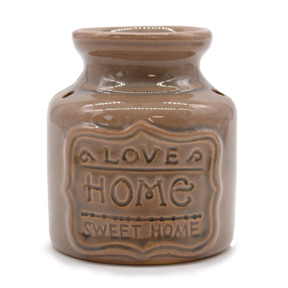 Große Home-Duftlampe – Grau – Love Home Sweet Home