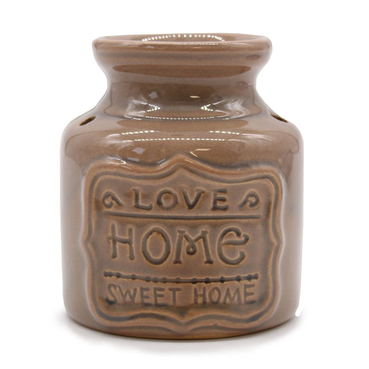 Große Home-Duftlampe – Grau – Love Home Sweet Home