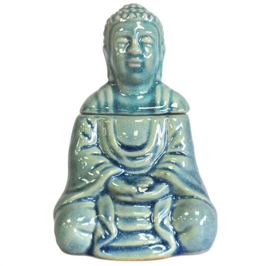 Duftlampe mit sitzendem Buddha – Blau