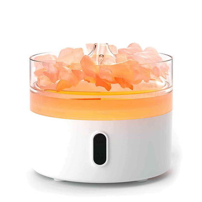 Himalaya-Salz-Aromadiffusor – Nachtlicht – USB-C – Flammeneffekt (Salz enthalten)