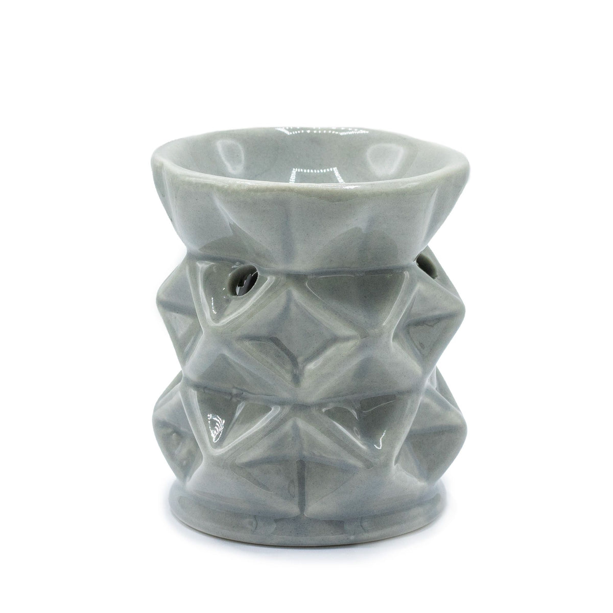 Geometrische Duftlampe – Grau