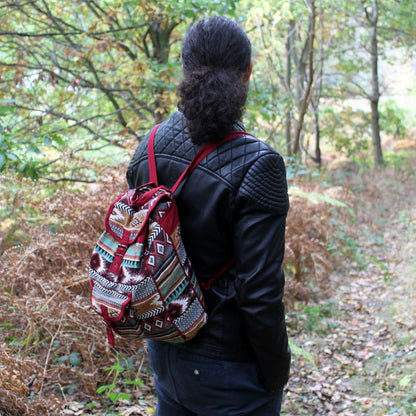 Jacquard-Rucksack – Chocolate