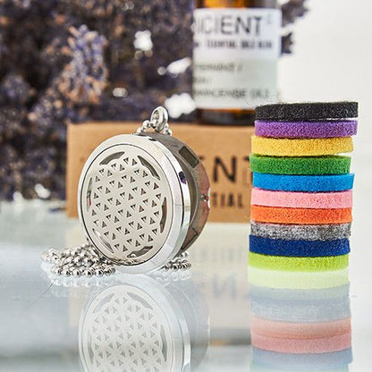 Aromatherapie-Halskette – Blume des Lebens – 30 mm