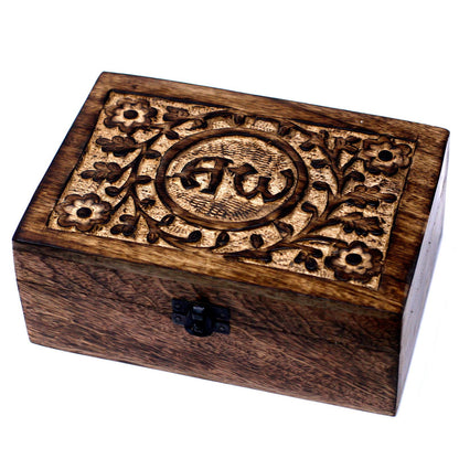 Aromatherapie-Box aus Mangoholz – AW (für 24 Flaschen)