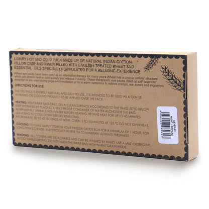 Lavendel-Augenkissen aus natürlicher Baumwolle und Juco in einer Geschenkbox – Night Leopard