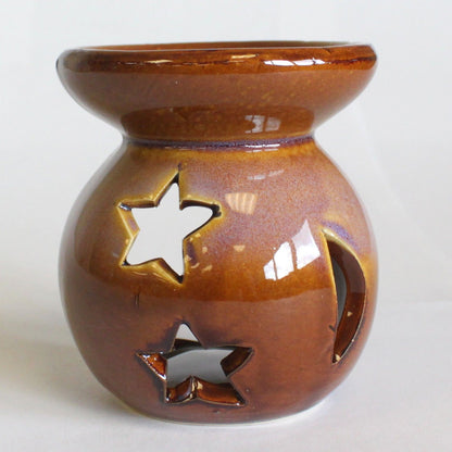 Duftlampe mit Mond- und Sternmotiv