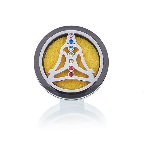 Auto-Diffusor-Set – Pewter Yoga Chakra – 30 mm