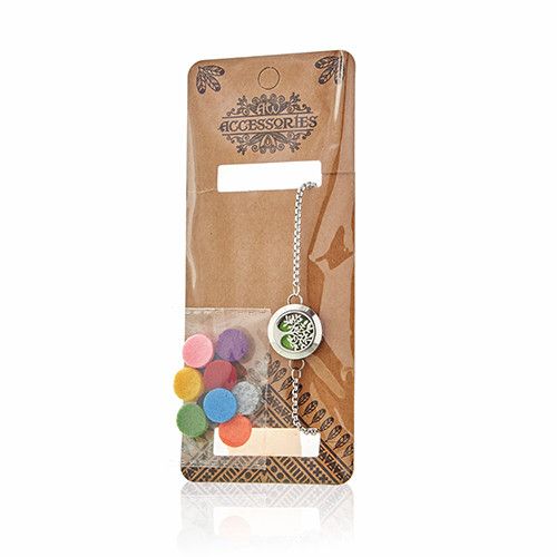 Aromatherapie-Kettenarmband – Katze und Blumen – 20 mm