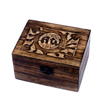 Aromatherapie-Box aus Mangoholz – AW (für 12 Flaschen)