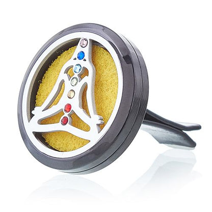 Auto-Diffusor-Set – Pewter Yoga Chakra – 30 mm