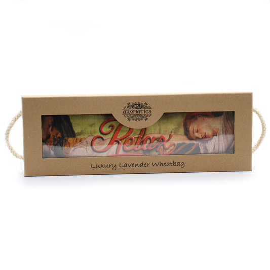 Luxus-Weizenkissen mit Lavendel in einer Geschenkbox – Sleeping RELAX