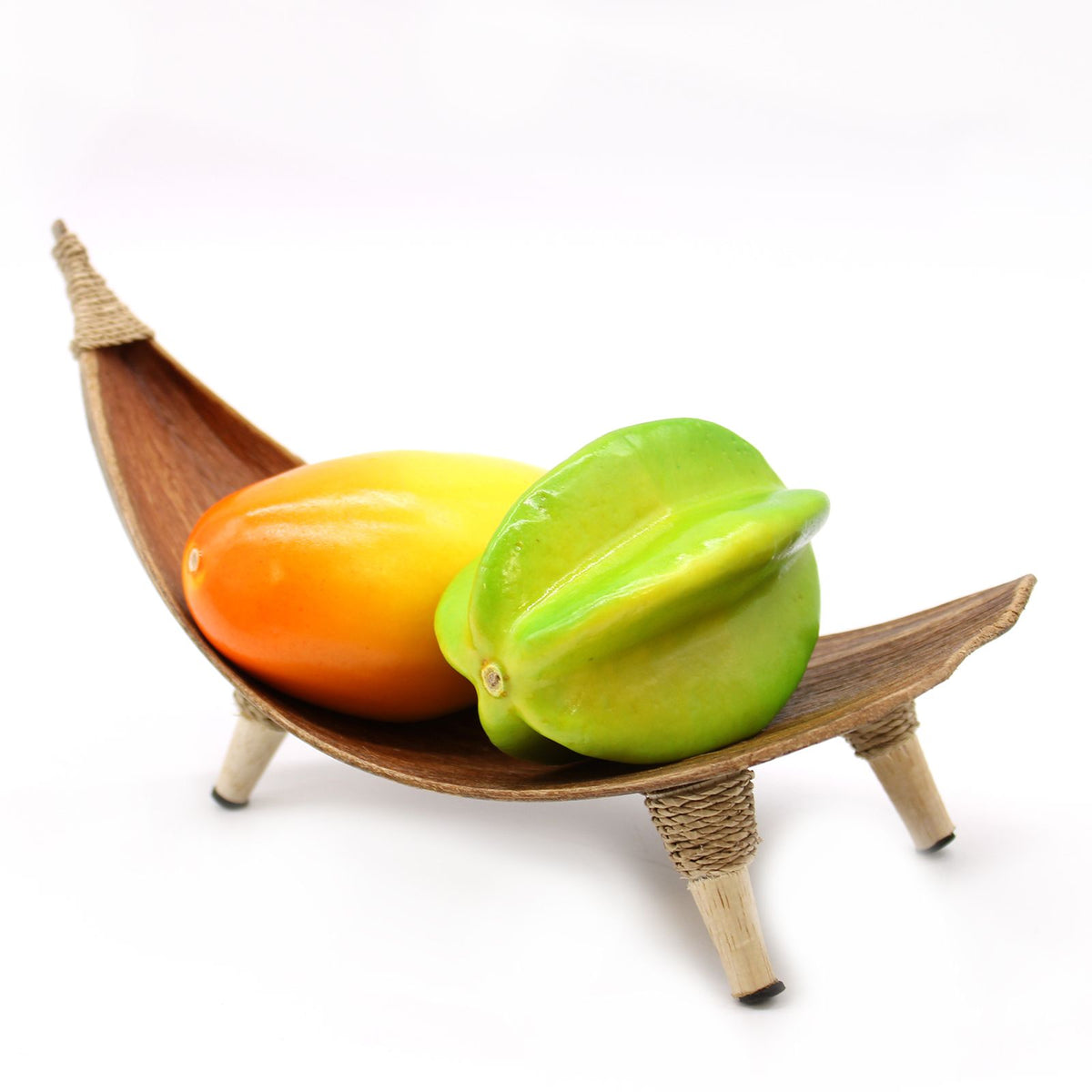 3er-Set Obstschalen aus Kokosblättern – Natur
