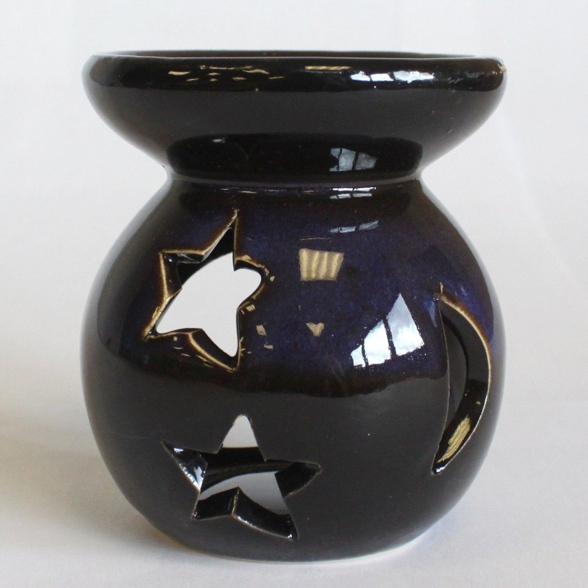 Duftlampe mit Mond- und Sternmotiv