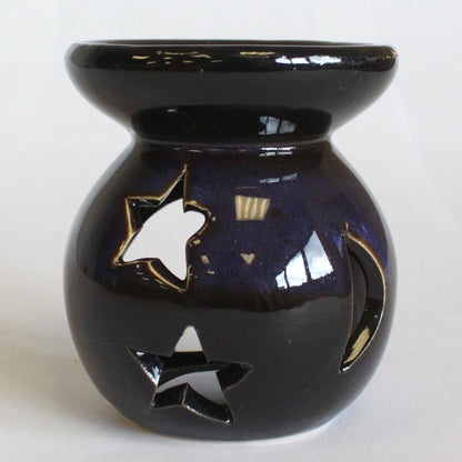 Duftlampe mit Mond- und Sternmotiv